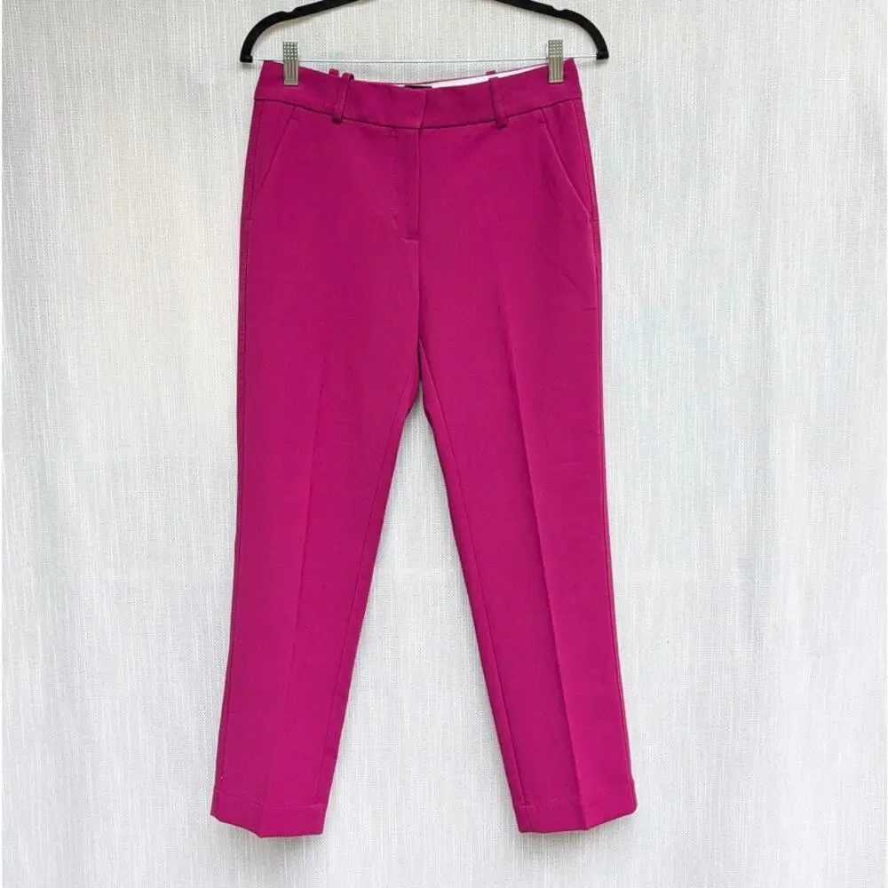 ME+EM Statement Crop Length Pants Womens UK8/US4 Fuchsia Mid-rise Straight - Picture 2 of 10